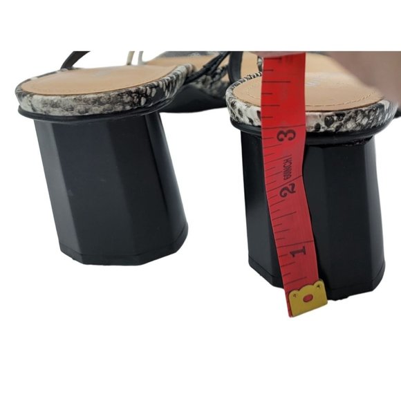 Marc Fisher Aliana snake print strappy square toe heels Size 8.5 - Picture 5 of 9